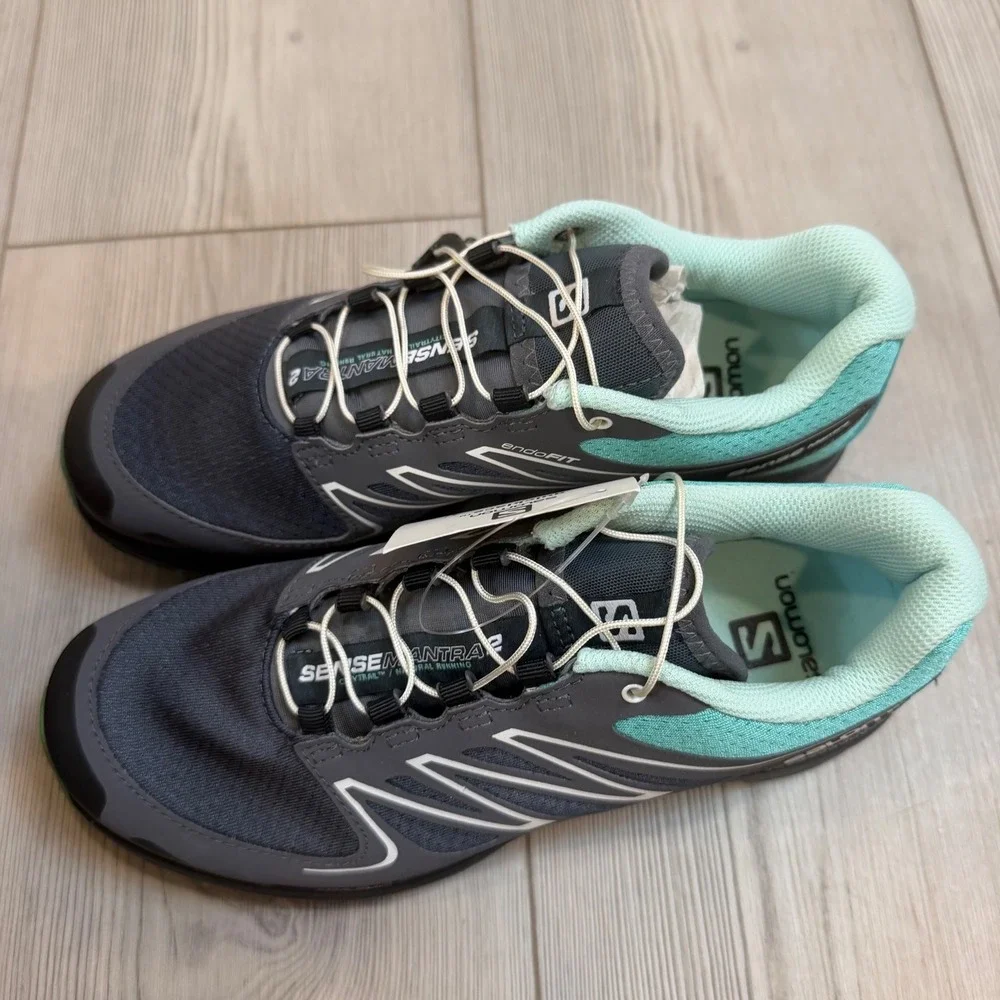 Salomon Sense Mantra 2 W Trail Running Shoes Blue Grey 362115 Womens Size 6 NEW